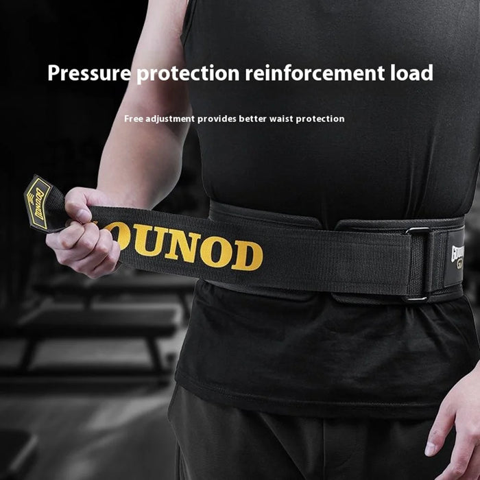 GOUNOD HY021 Weight Lifting Belt Powerlifting Back Support Squat Deadlift Lumbar Brace - Black S - 4