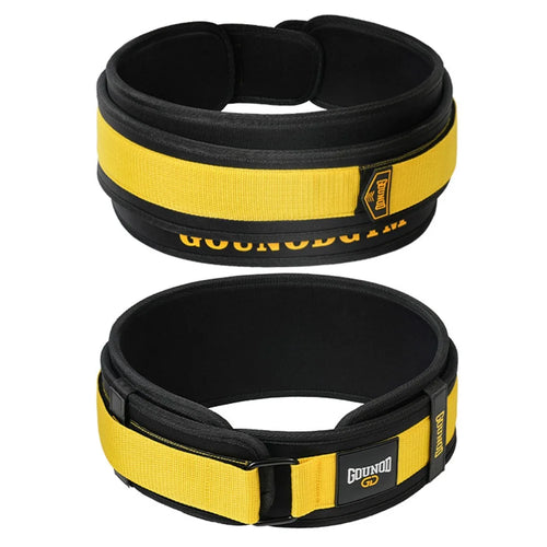 GOUNOD HY023 Weight Lifting Belt Waist Support Brace for Fitness Outdoor Sports Training Protection - Black / S - 1