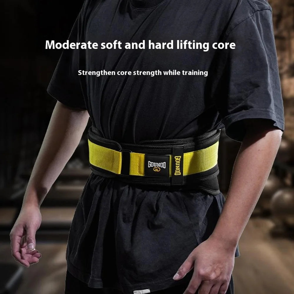 GOUNOD HY023 Weight Lifting Belt Waist Support Brace for Fitness Outdoor Sports Training Protection - Black / S - 3