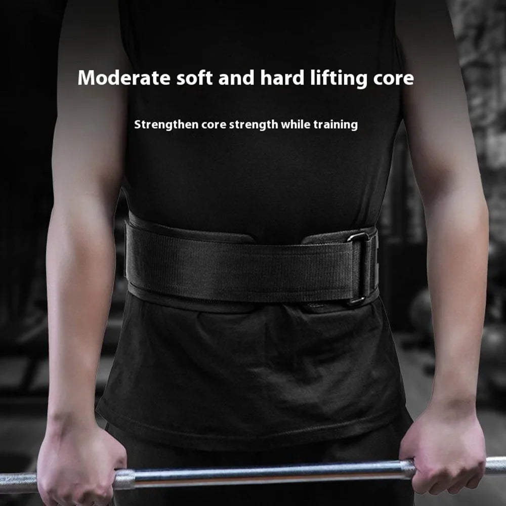GOUNOD HY022 Weight Lifting Belt Squat Deadlift Back Support Powerlifting Gym Training Equipment - Black / S - 3