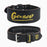 GOUNOD HY034 Embroidered Design PU Leather Weightlifting Belt Powerlifting Deadlift Back Support, Size S - Black - 2