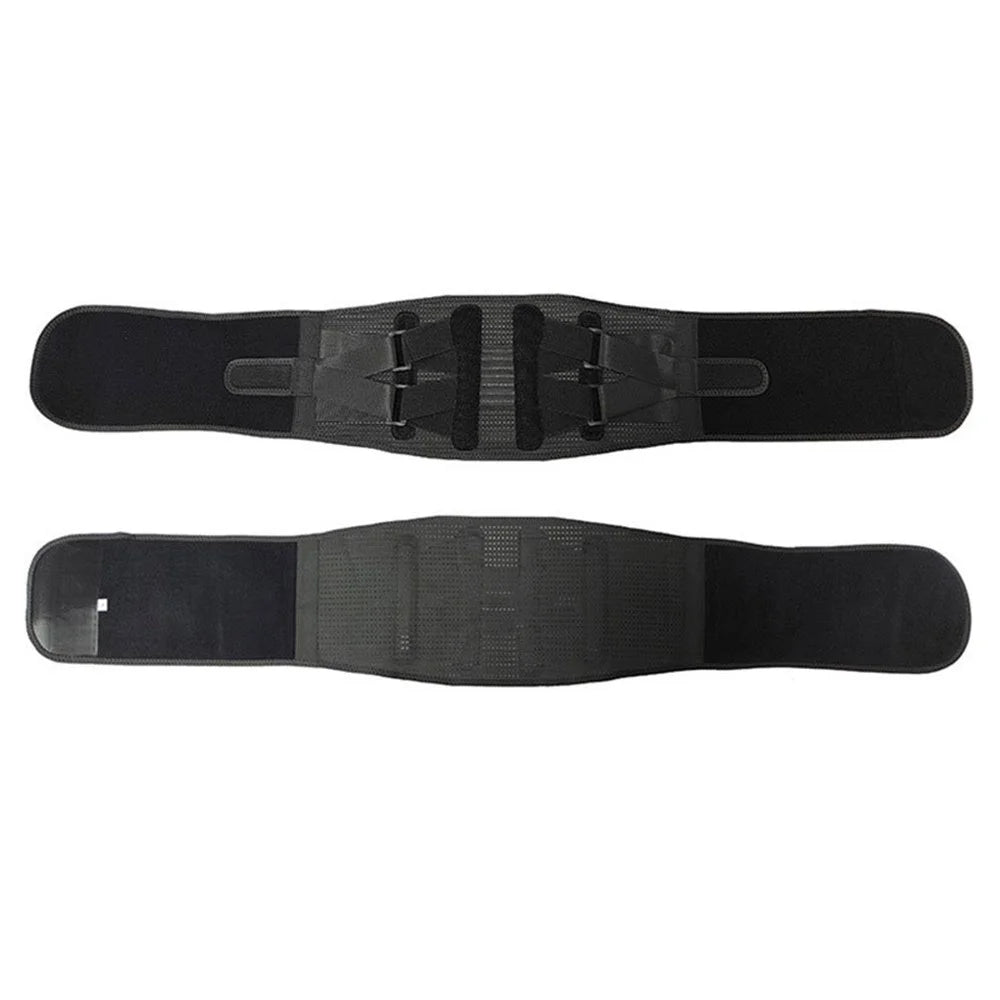 YF-YD028 Waist Support Band Fitness Weightlifting Hiking Breathable Thin Summer Waist Trainer Lumbar Brace - Black / S - 2