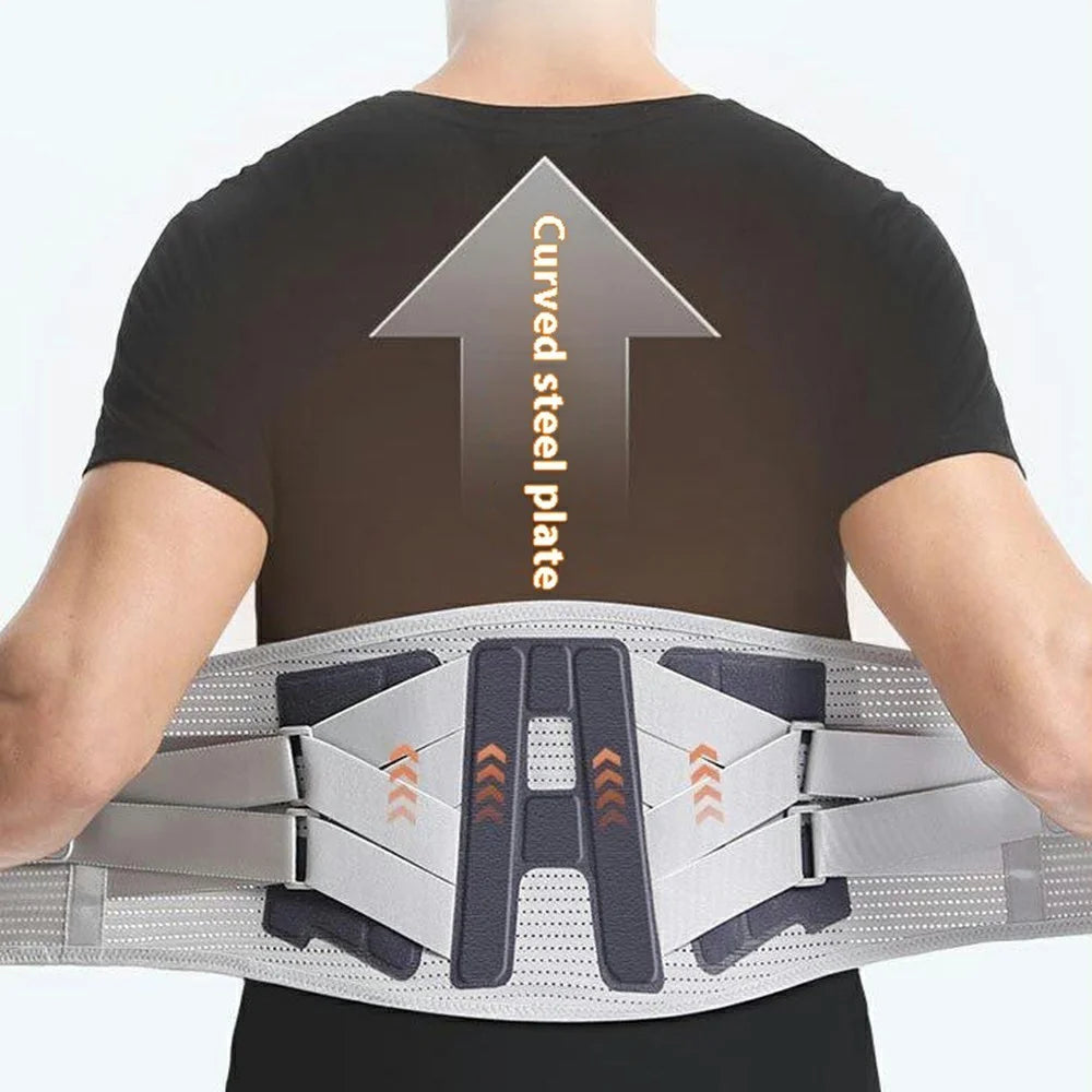 YF-YD048 Volleyball Weightlifting Squat Waist Support Band Steel Plate Sports Lumbar Brace - Size S - 2