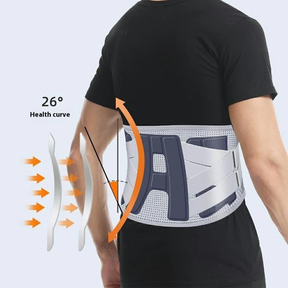 YF-YD048 Volleyball Weightlifting Squat Waist Support Band Steel Plate Sports Lumbar Brace - Size S - 3