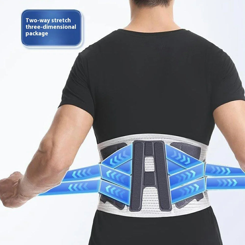 YF-YD048 Volleyball Weightlifting Squat Waist Support Band Steel Plate Sports Lumbar Brace - Size S - 5