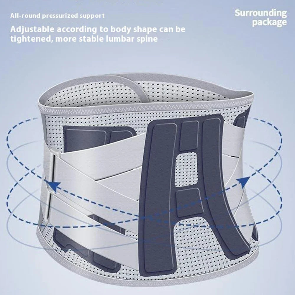 YF-YD048 Volleyball Weightlifting Squat Waist Support Band Steel Plate Sports Lumbar Brace - Size S - 6