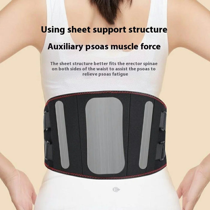 YF-FR069 Graphene Heating Therapy Waist Belt Vibration Massage Cordless Electric Lumbar Support - Black - 4