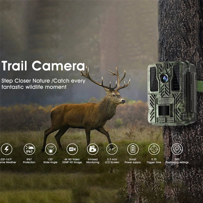 BST880 4K HD Hunting Camera Motion Detection Infrared Night Vision Wildlife Monitoring Cam (No Battery) - 2