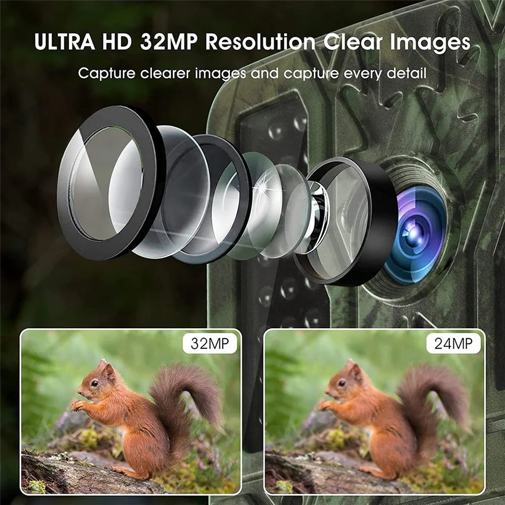 BST880 4K HD Hunting Camera Motion Detection Infrared Night Vision Wildlife Monitoring Cam (No Battery) - 4