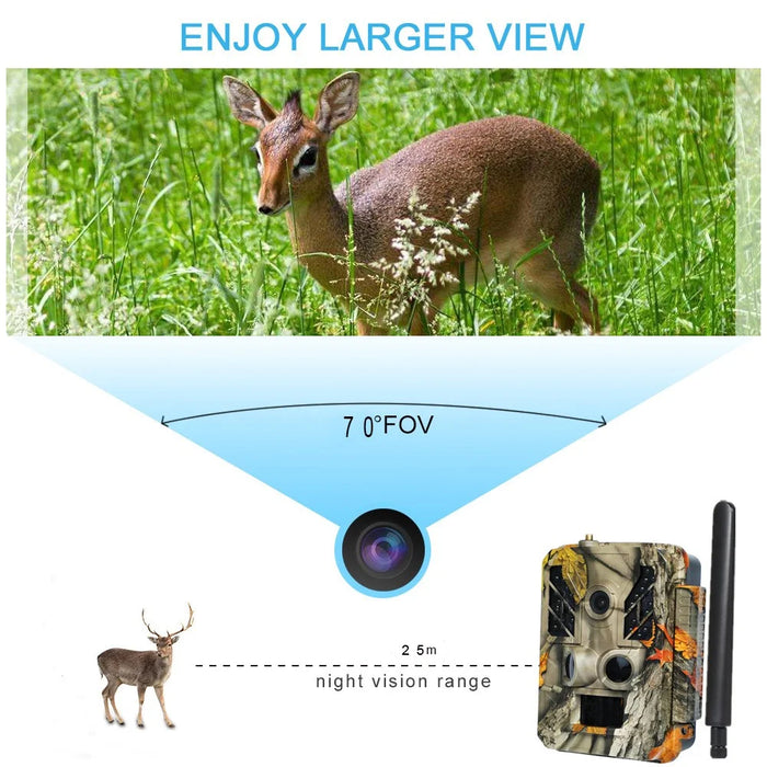 BST883C 4G Real-Time Viewing Trail Camera Night Vision Infrared Animal Monitoring Hunting Camera - 6