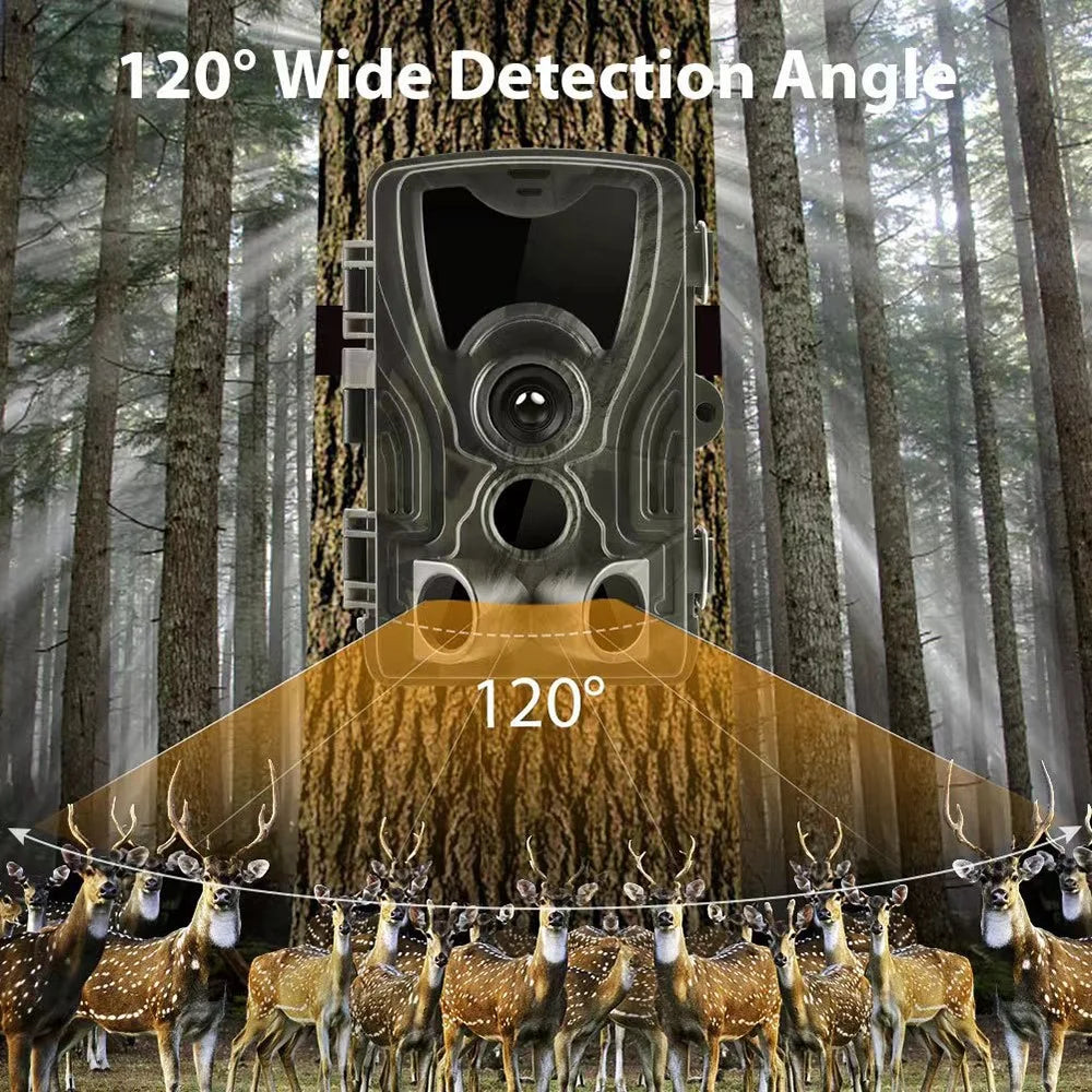 HC-801A Infrared Night Vision Wildlife Trail Cam Waterproof Outdoor Hunting Camera, Lithium Battery Version (without Battery) - 4