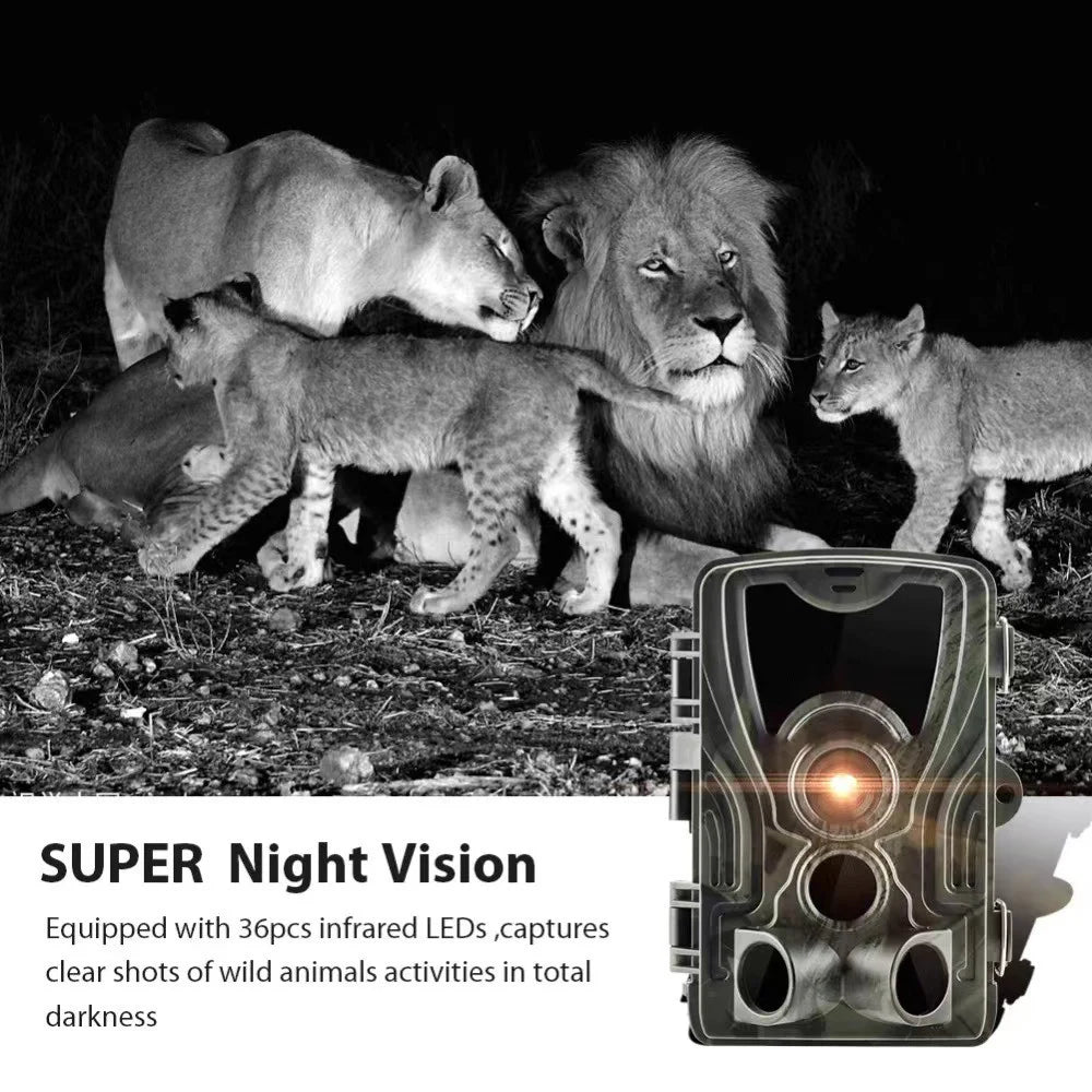 HC-801A Infrared Night Vision Wildlife Trail Cam Waterproof Outdoor Hunting Camera, Lithium Battery Version (without Battery) - 6