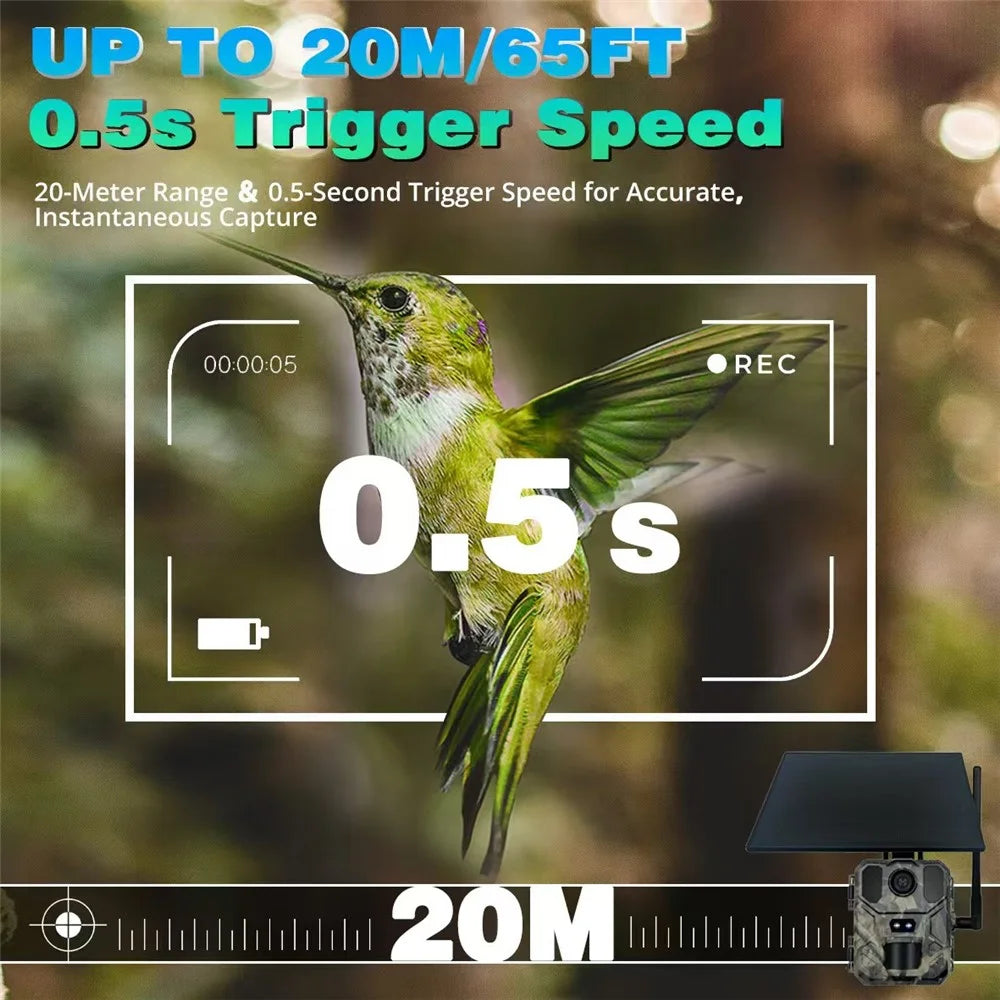MINI900Pro Outdoor Hunting Camera 24MP 2.7K Video Recording IP65 Waterproof Night Vision Trail Cam - 5