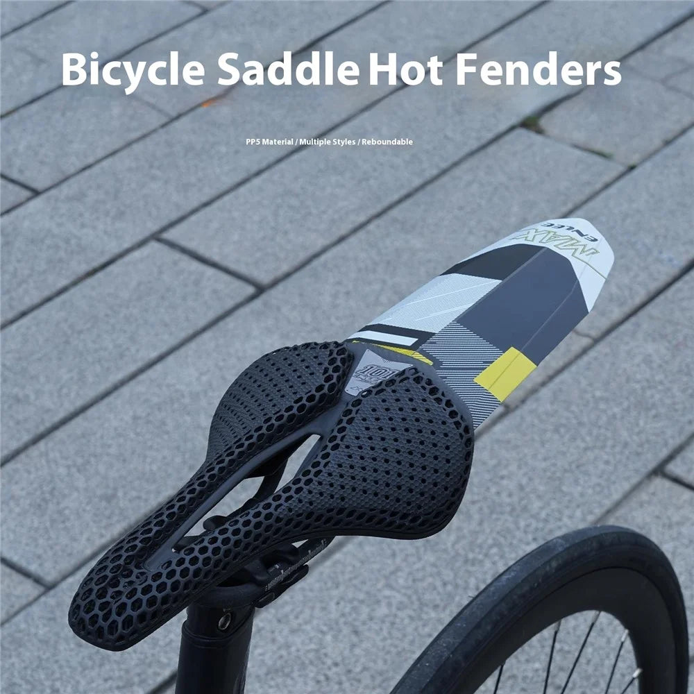 ENLEE MAX-S1 Bicycle Saddle Fender Rear Saddle Mudguard Ultra Light Rain Guard for Road, MTB Bike - Graffiti Pattern - 4