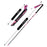 KODENOR 1Pc 110cm 3K Carbon Fiber Ultralight 4-Section Foldable Trekking Pole for Mountaineering Hiking Walking Stick - Pink - 1