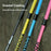KODENOR 1Pc 110cm 3K Carbon Fiber Ultralight 4-Section Foldable Trekking Pole for Mountaineering Hiking Walking Stick - Pink - 3