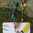 KODENOR 1Pc 110cm 3K Carbon Fiber Ultralight 4-Section Foldable Trekking Pole for Mountaineering Hiking Walking Stick - Pink - 5
