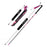 KODENOR 1Pc 120cm 3K Carbon Fiber Ultralight 4-Section Foldable Trekking Pole for Mountaineering Hiking Walking Stick - Pink - 1