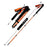 KODENOR 1Pc 120cm Outdoor Professional Trekking Pole Carbon Fiber Foldable Hiking Stick for Mountaineering - Orange - 1