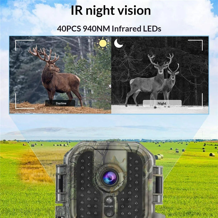 DL002 Infrared Trail Camera HD Night Vision Waterproof Wildlife Monitoring Wide Angle Hunting Camera - 7