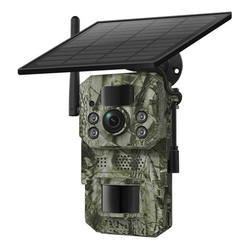 H70 Solar Powered 4G Trail Camera GPS Positioning Two-Way Audio Night Vision 3MP Hunting Camera - 1