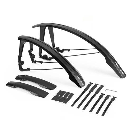 ROCKBROS FK-892 1 Pair Front and Rear Mudguards Quick Release Full Coverage Fenders for MTB Road Bike - 1
