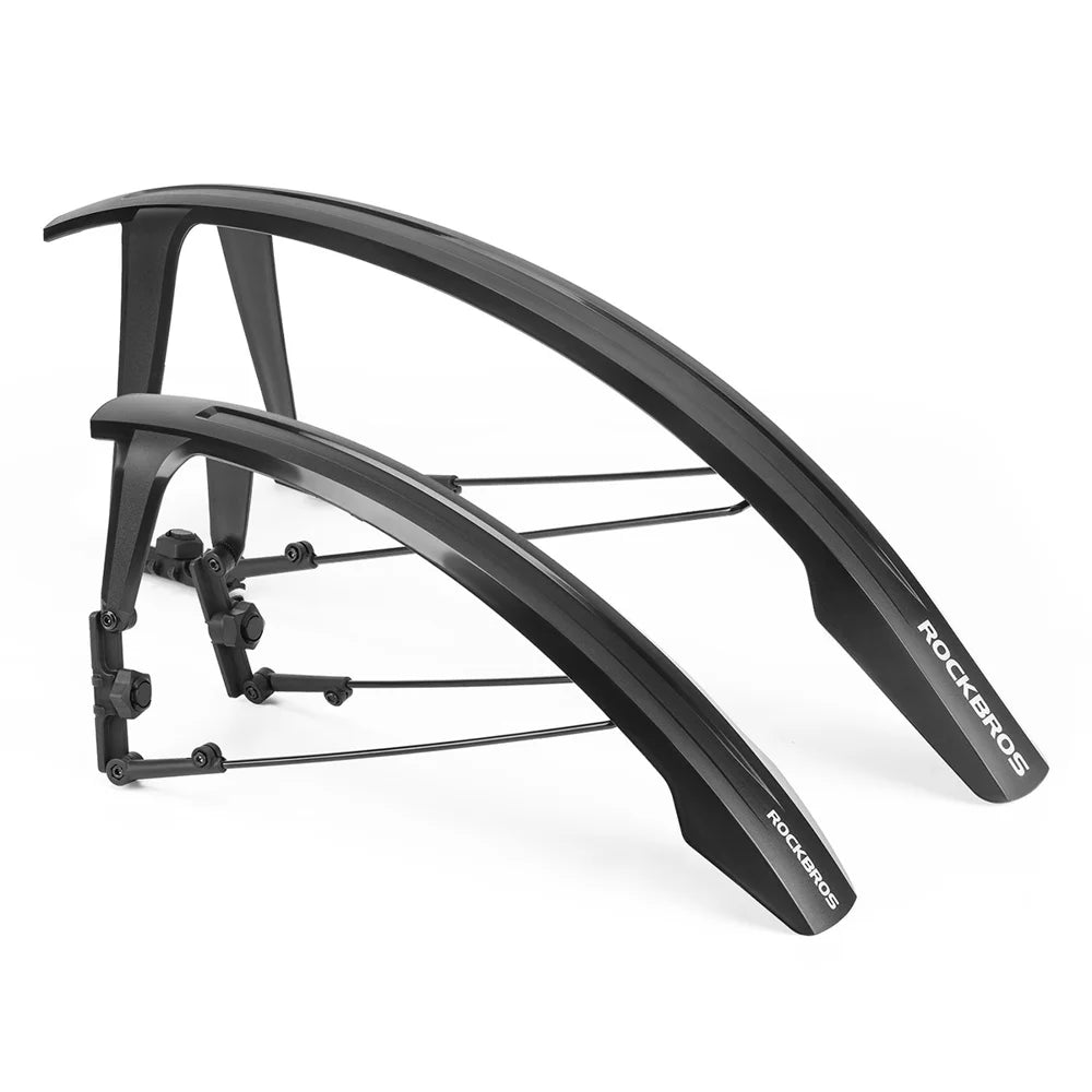 ROCKBROS FK-892 1 Pair Front and Rear Mudguards Quick Release Full Coverage Fenders for MTB Road Bike - 2