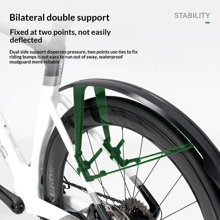 ROCKBROS FK-892 1 Pair Front and Rear Mudguards Quick Release Full Coverage Fenders for MTB Road Bike - 4