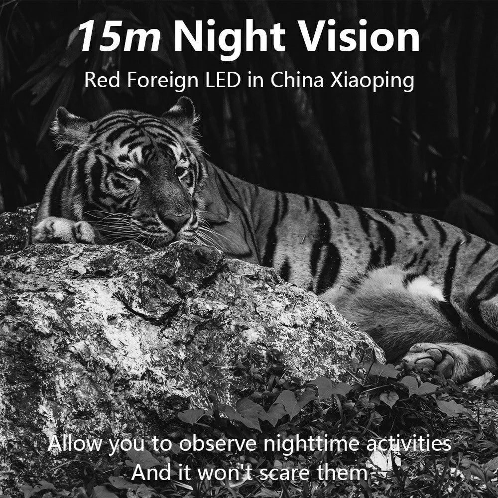 H1W 8K 60MP Trail Camera Solar Panel WiFi Bluetooth-compatible Infrared Hunting Camera with Night Vision for Wildlife Scouting - Camouflage - 6