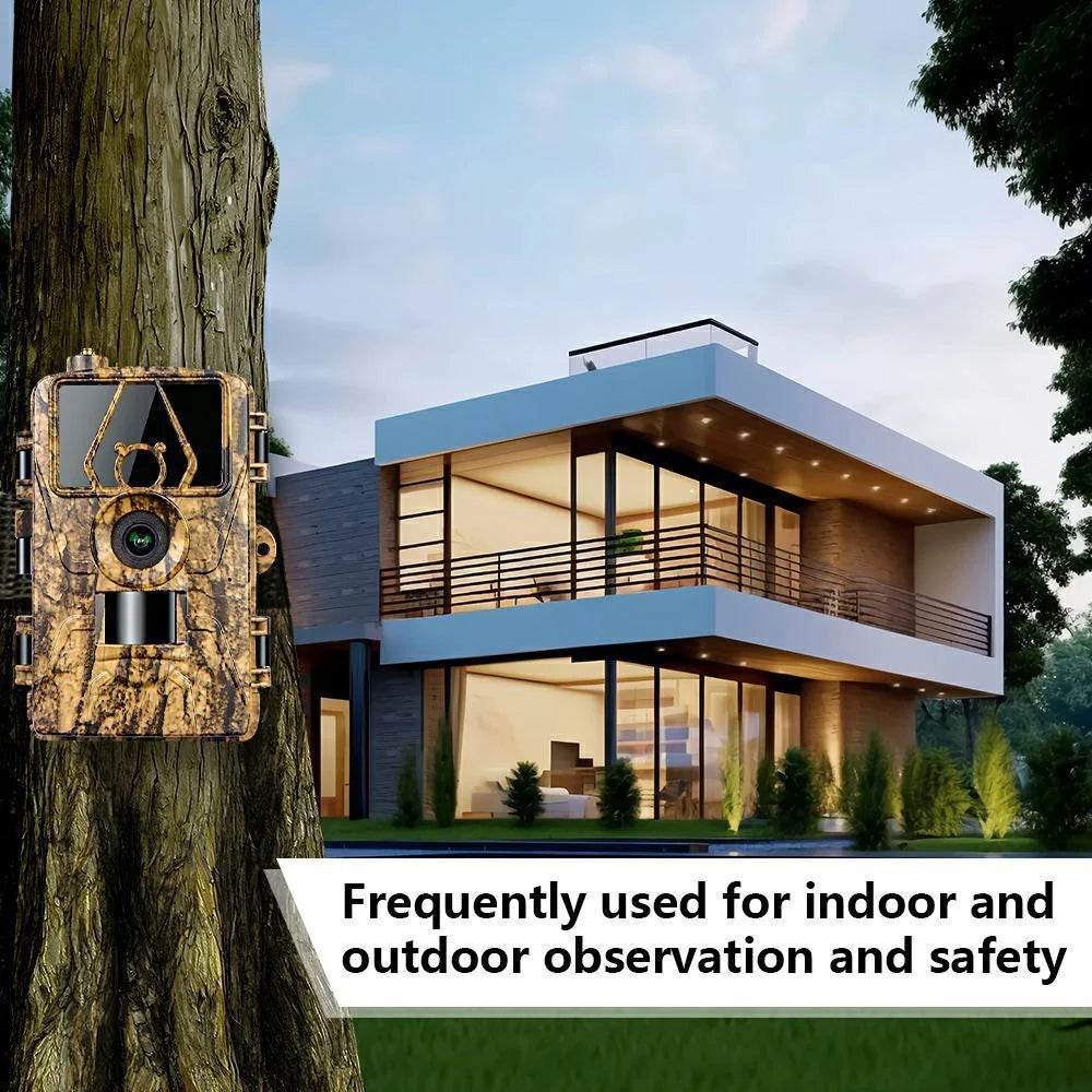 PR801LTE 8K Trail Camera 4G LTE 60MP PIR Motion Detection Night Vision IP66 Waterproof Hunting Camera for Scouting Wildlife Security - Camouflage - 5
