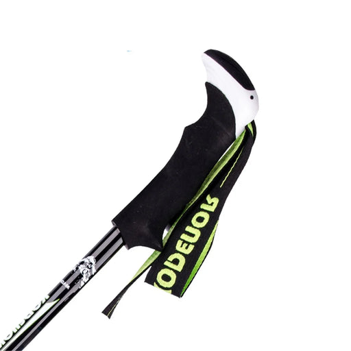 KODENOR 2# Carbon Fiber Telescopic Trekking Pole EVA Grip Handle 3-Section Adjustable Walking Stick - Green - 2