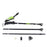 KODENOR 2# Carbon Fiber Telescopic Trekking Pole EVA Grip Handle 3-Section Adjustable Walking Stick - Green - 3