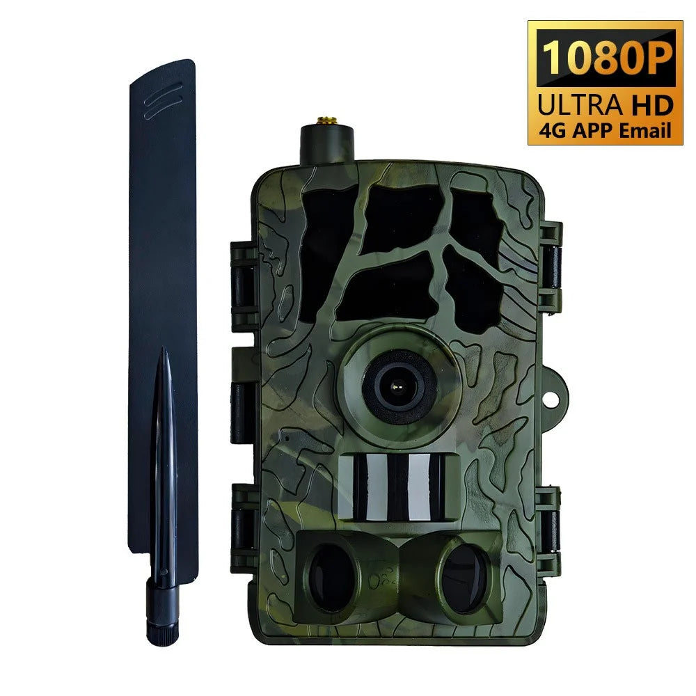 PR804LTE 4G Trail Camera 30MP 1080P Night Vision IP66 Waterproof Hunting Camera for Wildlife Scouting - Camouflage - 2