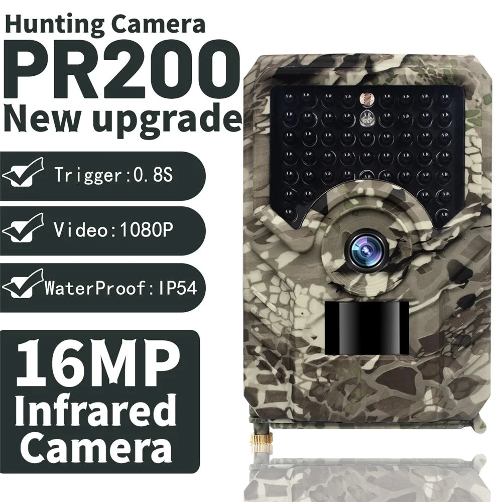 HUNTERCAM PR200 PRO Hunting Camera Trail 1080P Wildlife Monitoring Outdoor 16MP Photo Trap for Security Infrared Sensors Night View - 2