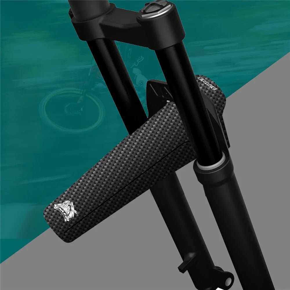 ENLEE Bike Fender MTB Mud Guard Front and Rear Mud Guard Portable Fashionable Pattern Design Bike Fender Mudflap - Carbon Fiber Texture - 3
