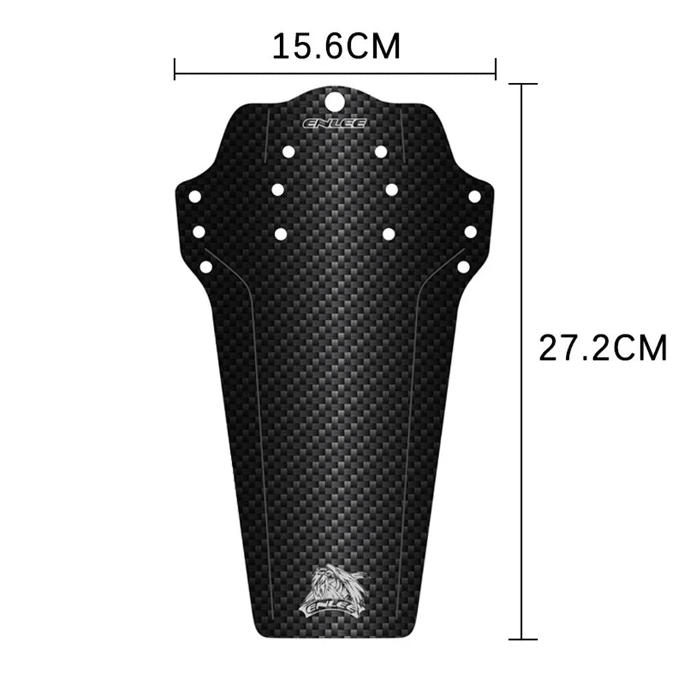 ENLEE Bike Fender MTB Mud Guard Front and Rear Mud Guard Portable Fashionable Pattern Design Bike Fender Mudflap - Carbon Fiber Texture - 6