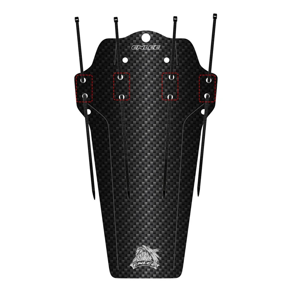 ENLEE Bike Fender MTB Mud Guard Front and Rear Mud Guard Portable Fashionable Pattern Design Bike Fender Mudflap - Carbon Fiber Texture - 7