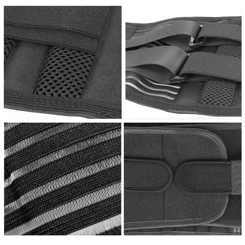 Double Pull Back Lumbar Support Belt Waist Orthopedic Corset Spine Decompression Waist Trainer Brace Back Pain Relief - S - 7