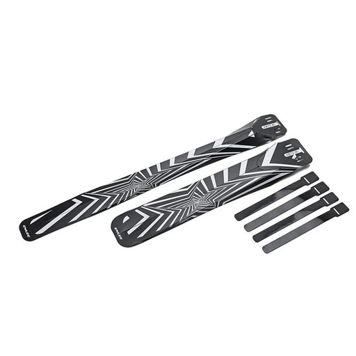 ENLEE E-641316 1 Set Fixed Gear Bicycle Extended Fender Quick-release Bike Front Rear Mudguards - Pentagram - 1