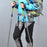 KODENOR 5-Section Aluminum Alloy Trekking Pole Camping Hiking Walking Stick for 145-170CM Height People - Blue - 6