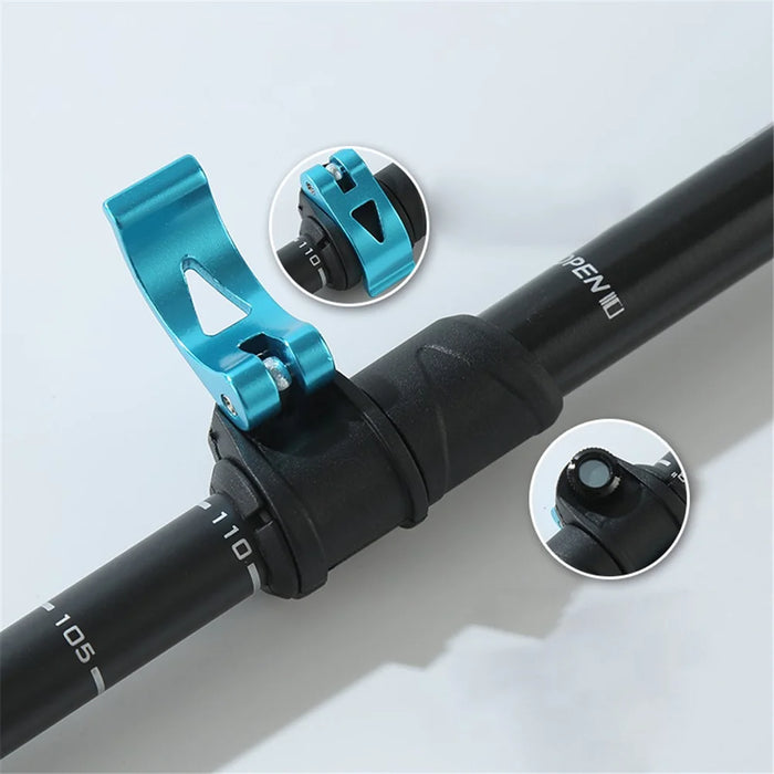 KODENOR 52-110CM Telescopic Walking Stick High-Strength Carbon Fiber 3-Section Trekking Pole for Children - Blue - 5