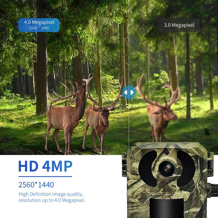ESCAM QF380 Solar 4G Intelligent Hunting Camera Waterproof PIR Motion Sensor Night Vision Trail Camera, EU Version - 3