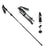 NECASIL N82 5-Section Aluminum Alloy Trekking Pole Outdoor Camping 32-125CM Folding Walking Stick - Black - 1