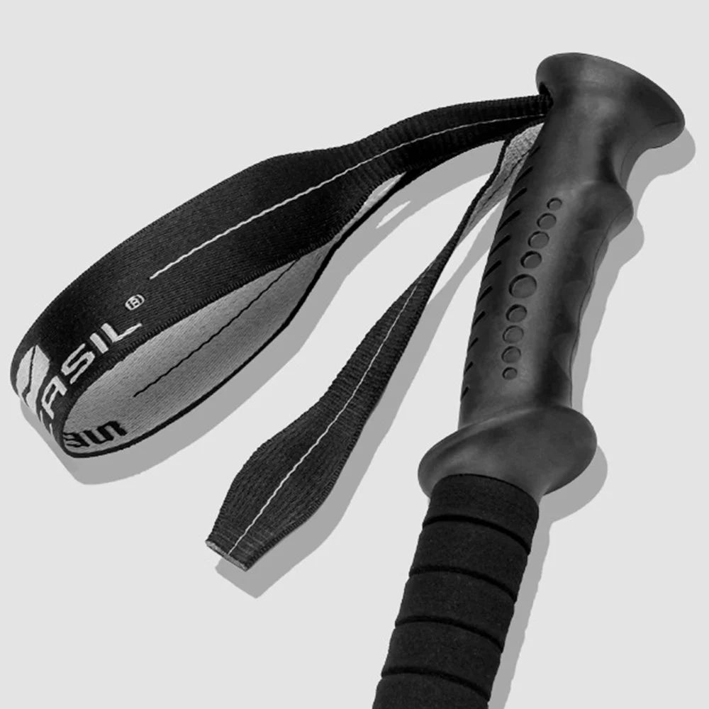 NECASIL G108 62-135CM Outdoor Walking Stick 3-Section Aluminum Alloy Trekking Pole for Camping - Black - 4