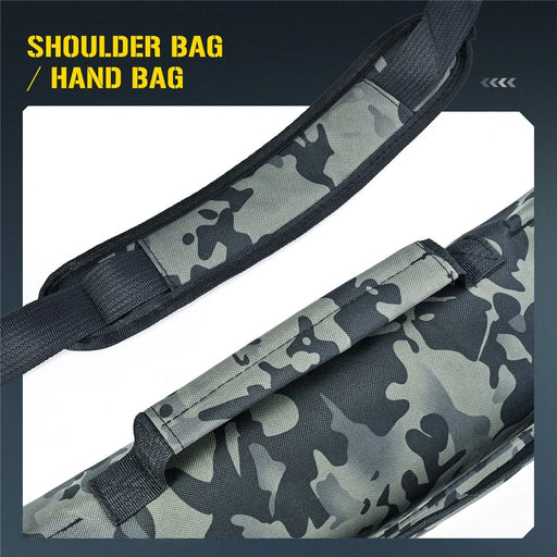 LEO 28247 160CM Fishing Rod Case Nylon Cloth Fishing Pole Carrying Shoulder Bag Storage Organizer - 2