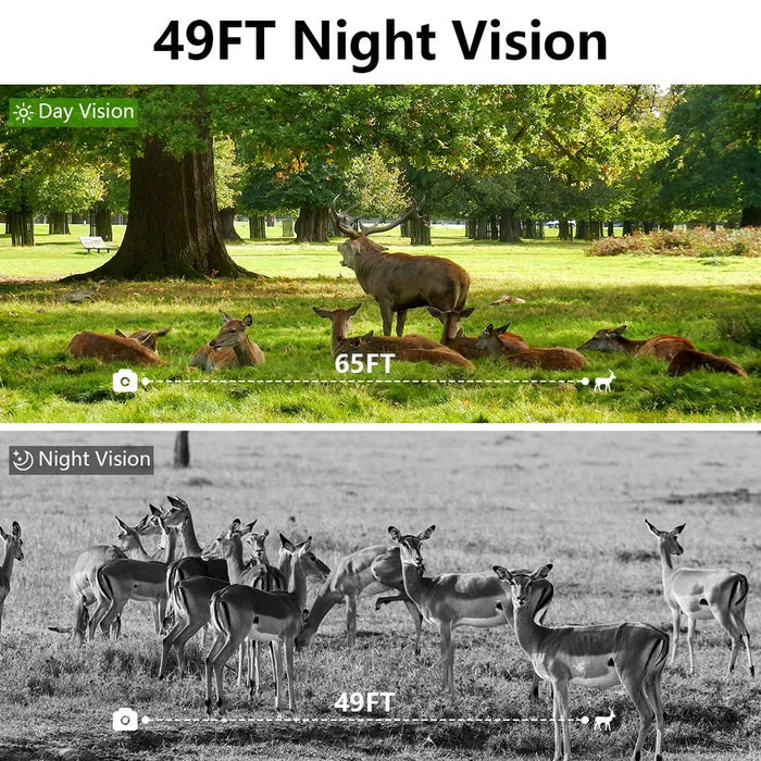 PR801W Outdoor WiFi Hunting Camera App Control Night Vision 8K Infrared Wildlife Trail Camera - 7