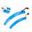 ZTTO ZT03 2Pcs Bike Fender Set Front+Rear Bike Mud Guard with Tail Light (with Installation Accessory) - Blue - 2