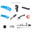 ZTTO ZT03 2Pcs Bike Fender Set Front+Rear Bike Mud Guard with Tail Light (with Installation Accessory) - Blue - 5