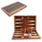 15 Inch Wooden Backgammon Board Game Set Solid Wood Baccarat Chess Set Toy - 1
