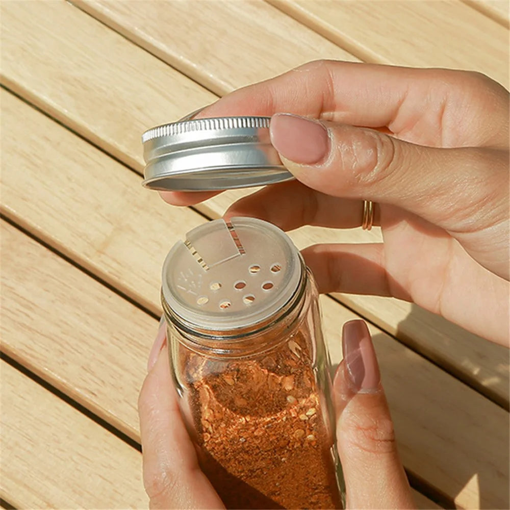 AOTU 16Pcs / Set Camping Oil Bottles Spice Containers Brush Kit with Storage Bag (BPA-Free, No FDA) - 7